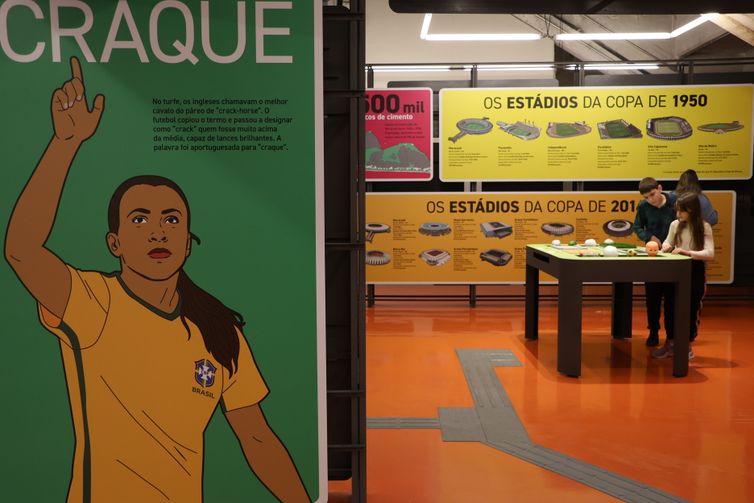 Rovena Rosa/Agencia Brasil São Paulo (SP), 10/07/2024 - Reabertura do Museu do Futebol no Pacaembu. Foto: Rovena Rosa/Agência Brasil