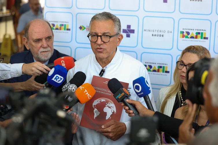 Rio de Janeiro (RJ), 04/02/2026 –  O ministro da Saúde, Alexandre Padilha durante evento Dia Mundial do Câncer 2026 no Instituto Nacional de Câncer (INCA), no centro do Rio de Janeiro. Foto: Tomaz Silva/Agência Brasil