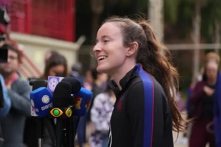 Rose Lavelle - seleção de futebol feminina dos EUA - treino em SP antes de amistoso contra o Brasil - em 03/06/2026